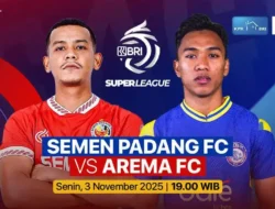 BRI SUPER LEAGUE: Duel Jawara Galatama Malam Ini, Semen Padang FC vs Arema FC