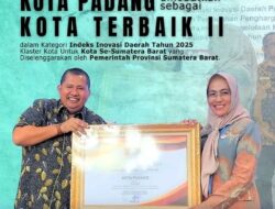 Pemko Padang Raih Terbaik II Indeks Inovasi Daerah Sumbar 2025