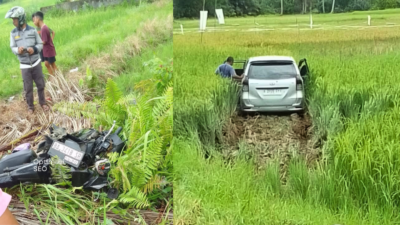 Kecelakaan Maut di Sungai Limau Padang Pariaman, Motor vs Mobil, Satu Orang Meninggal