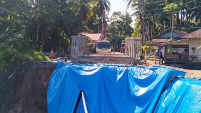 Jembatan Bailey Mulai Dipasang di Kuranji Hulu, Jalur Pariaman–Lubuk Basung Segera Normal