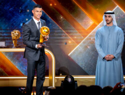 Cristiano Ronaldo Raih Best Middle East Player 2025 di Globe Soccer Awards Dubai