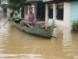 Banjir Pati Kian Parah, Warga Mustokoharjo dan Juwana Bertahan Hidup dengan Perahu