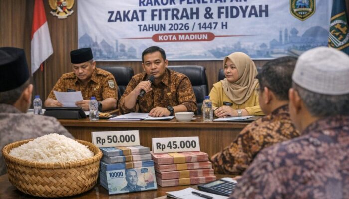 Besaran Zakat Fitrah dan Fidyah 2026 di Kota Madiun Dibahas, Ini Rinciannya