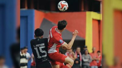 Gol Penalti Menit Akhir Antar Semen Padang Tekuk Persita di Pekan ke-20 Super League