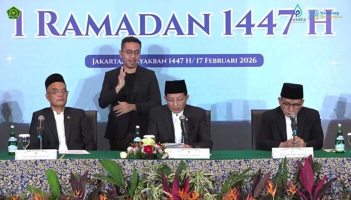 Pemerintah Tetapkan 1 Ramadan 1447 H Jatuh 19 Februari 2026, Hilal Tak Penuhi Kriteria MABIMS