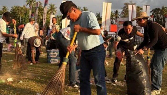 Aksi Bersih-Bersih Tutup Pacu Kudo 2026 Padang Pariaman, JKA Turun Langsung Bersama Warga