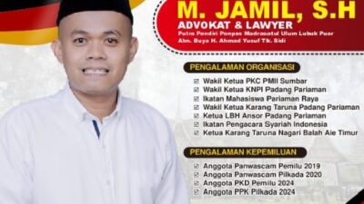 Muhammad Jamil SH Siap Maju di Pilwana 2026, Ingin Bangun Nagari Balah Aie Timur Lebih Transparan