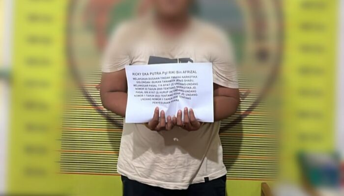 Mantan PNS di Pesisir Selatan Ditangkap, Polisi Sita Sabu dan Timbangan Digital