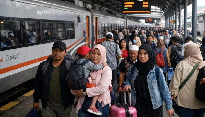 Hari H Lebaran 2026, 873 Ribu Penumpang Bergerak, Kereta Api Jadi Primadona