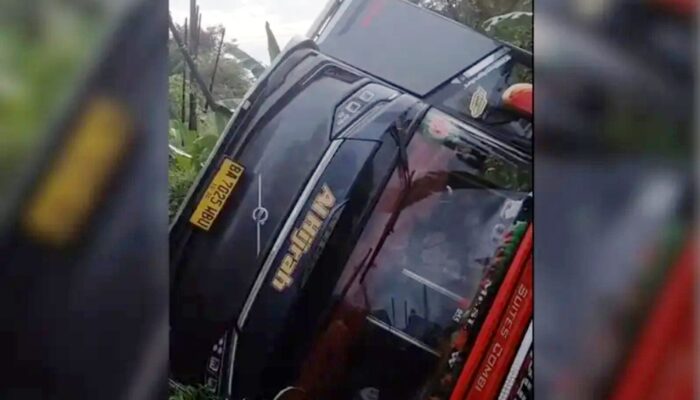 Bus Al Hijrah Tujuan Padang Masuk Jurang di Lahat Sumsel, 1 Penumpang Dilaporkan Meninggal