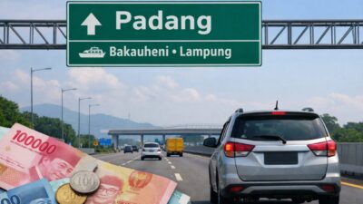 Biaya Mudik Mobil Jakarta–Padang Bisa Tembus Rp2 Juta, Ini Rincian Tol, Kapal, dan BBM