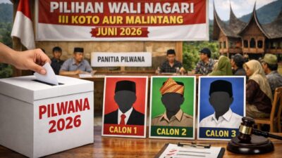 Pendaftaran Pilwana III Koto Aur Malintang Dibuka 4–11 Maret 2026, 7 Nama Siap Bertarung