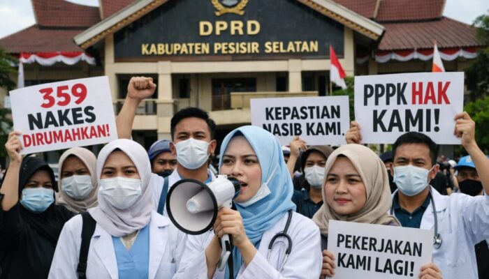 359 Nakes Dirumahkan di Pessel Bergerak! Siap ‘Kepung’ DPRD, Tuntut Kepastian Nasib