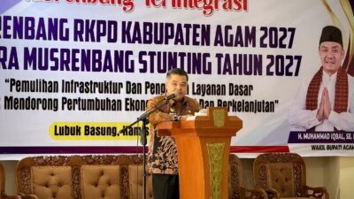 Musrenbang Agam 2027 Fokus Pemulihan Infrastruktur Pascabencana, Butuh Rp5 Triliun
