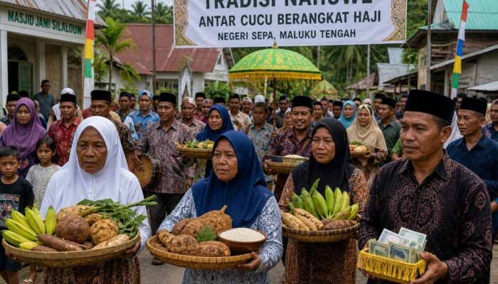 Tradisi Nahuwe di Maluku Tengah: Gotong Royong Antar Marga Antar Cucu Berangkat Haji