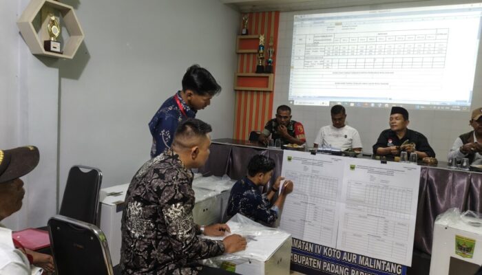 Pedri Kasman Unggul Sementara di Pilwana III Koto Aur Malintang, Rekapitulasi Suara Masih Berlangsung