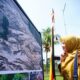 Foto-foto Pulau Sumatera Berguncang Dipajang di Halaman Istano Basa Pagaruyung