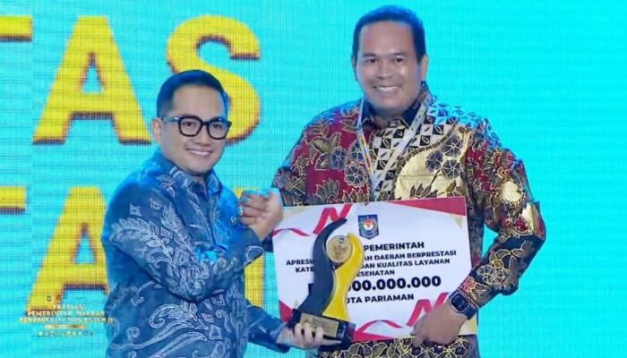 FLASH: Kota Pariaman Terbaik 1 Bidang Pelayanan Kesehatan di Sumatera