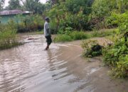 Hujan Deras, Parit Meluap Genangi Kampung Koto Batang Gasan